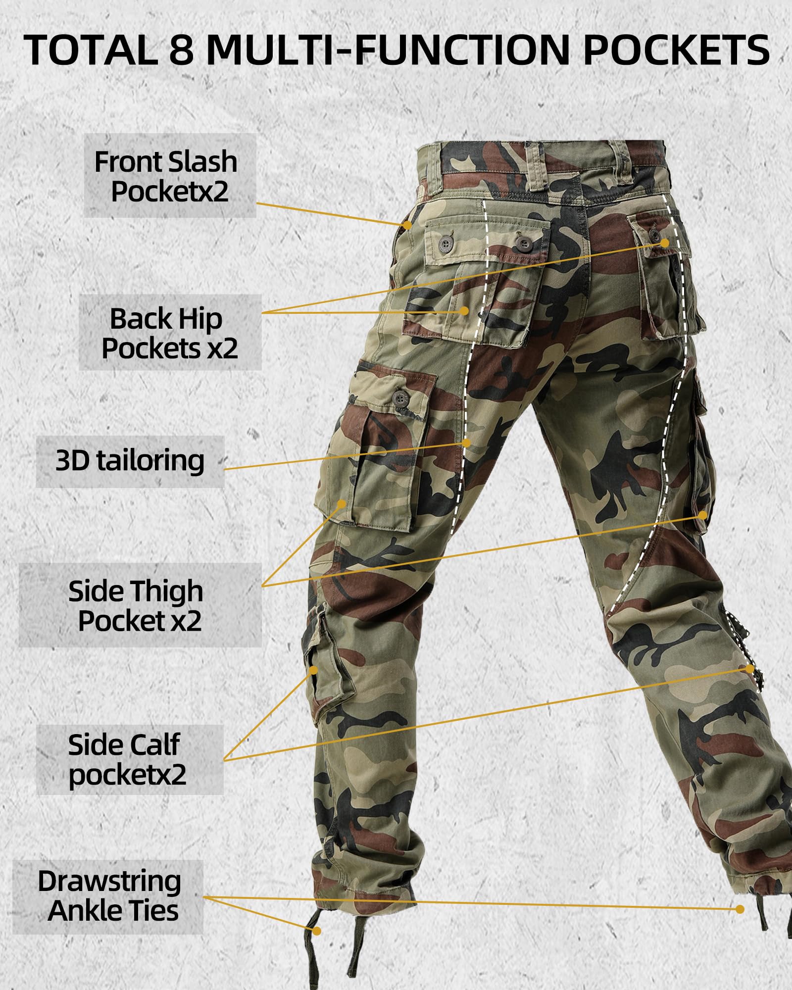 Amazon.com: AKARMY: CARGO PANTS